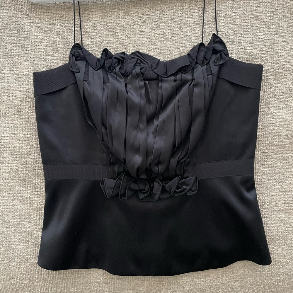 Elie Tahari Black Silk Camisole